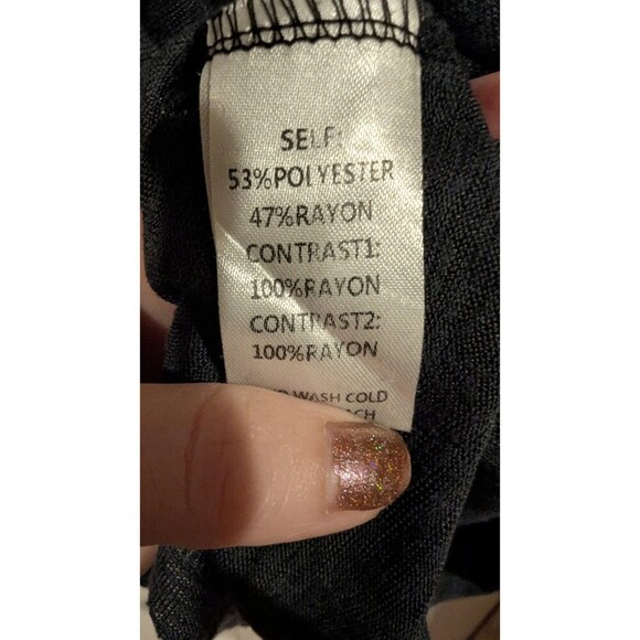 Easel Los Angeles tiered tunic tee Cottagecore Country Feminine Girly SZ M - Picture 4 of 5